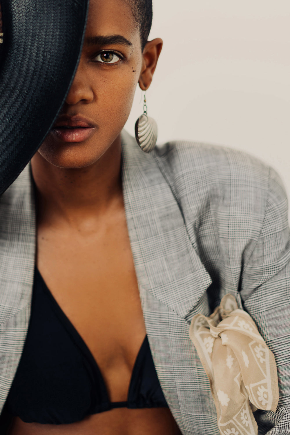 Dove Grey Vintage Scarf Square