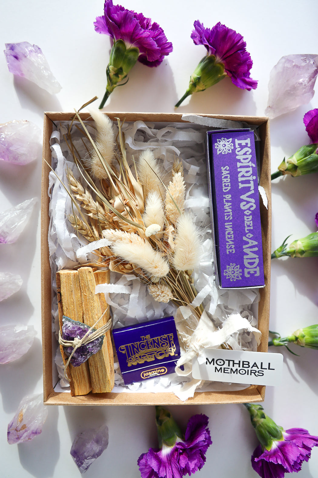 Amethyst Dried Floral Gift Box Set