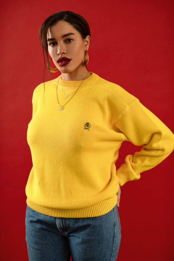 Yellow Cotton Knit // Size L-XL