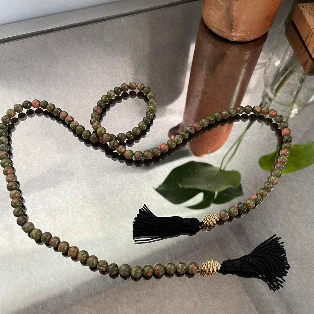 Green Mala Beads