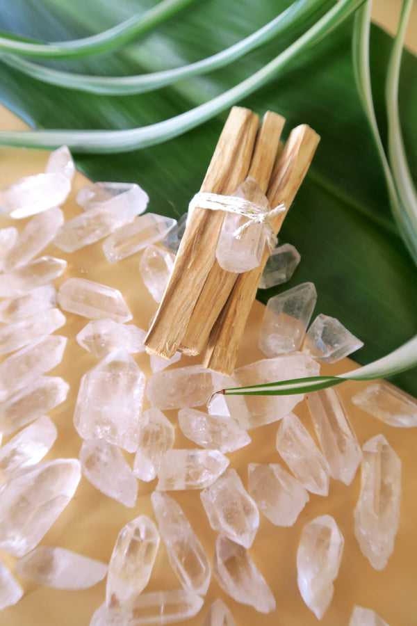 Palo Santo Bundles with Quartz