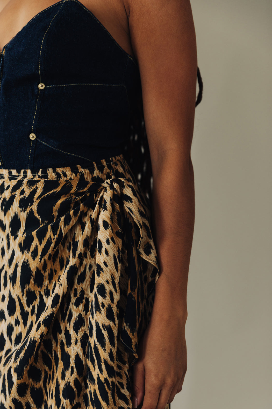 Silk Leopard Wrap Skirt