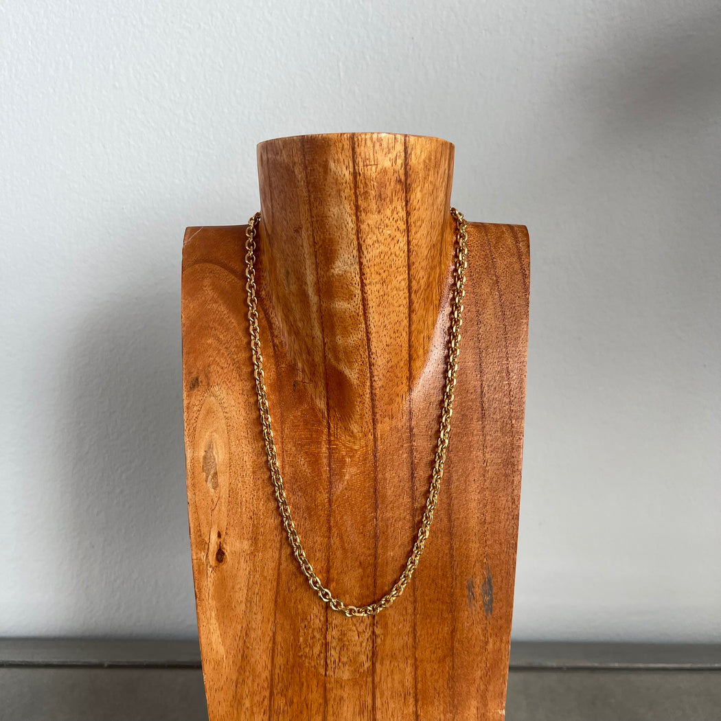 Short Goldtone Chain Necklace