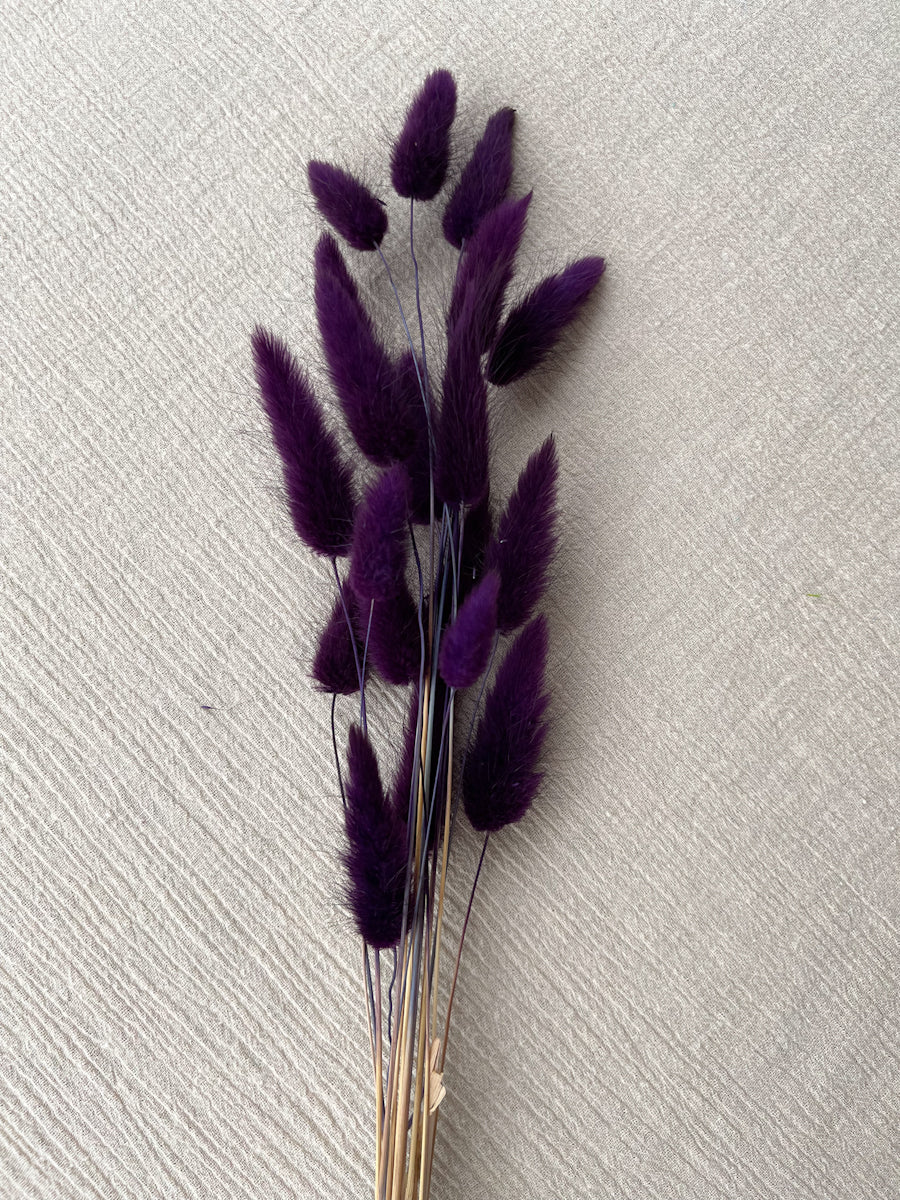Hand Dyed Bunny Tails in Violeta