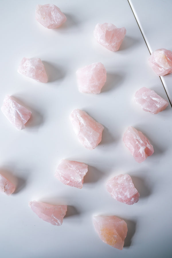 Raw Rose Quartz Crystal Chunk