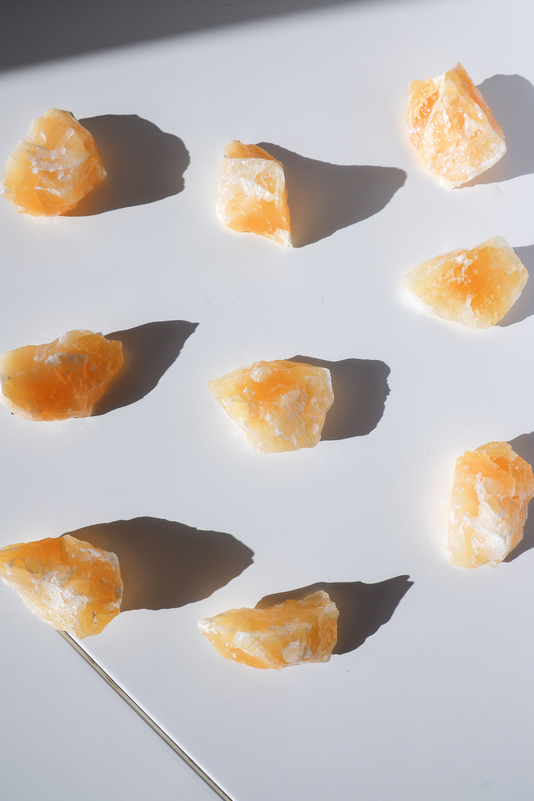 Orange Calcite Raw Crystal Chunk