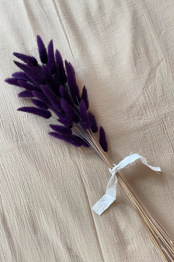 Hand Dyed Bunny Tails in Violeta